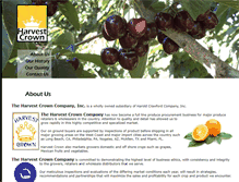 Tablet Screenshot of harvestcrown.com
